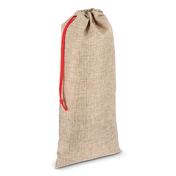 Flaschenetui im Jute-Stil 14 x 34 cm