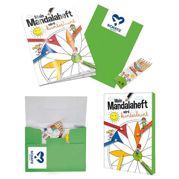 Malbuch / Mal-Set A5 - Mandala