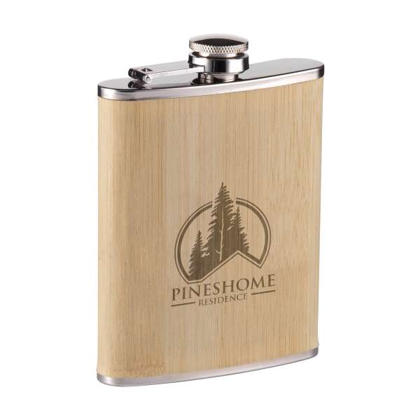 Hipflask Bamboo 200 ml Flachmann