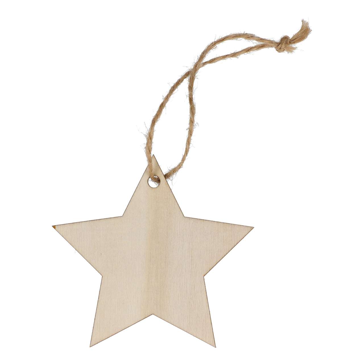 Sternförmiges Weihnachtsornament aus Holz