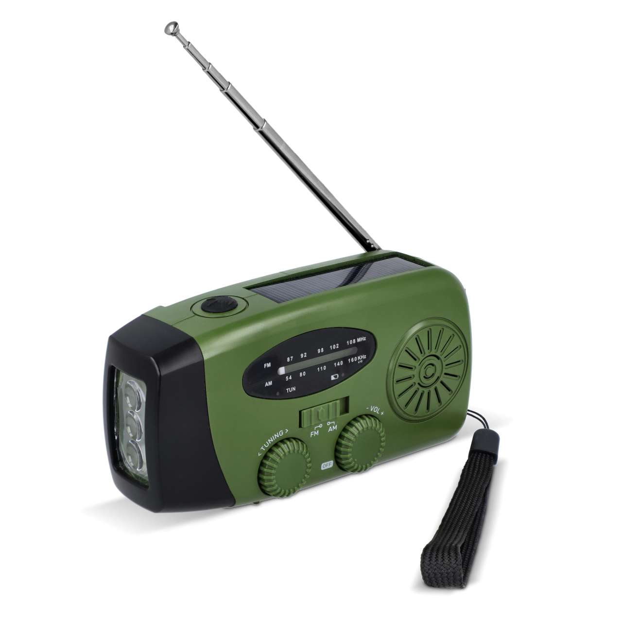 SafeSound Notfallradio mit Solar und Handaufzug