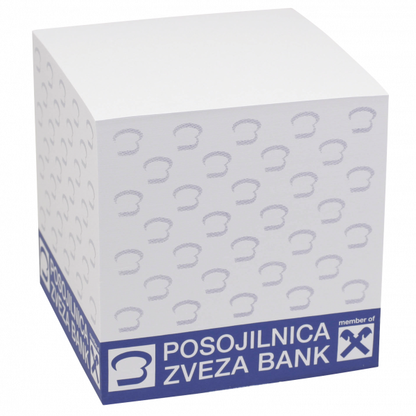 Zettelklotz 90 x 90 x 90 mm