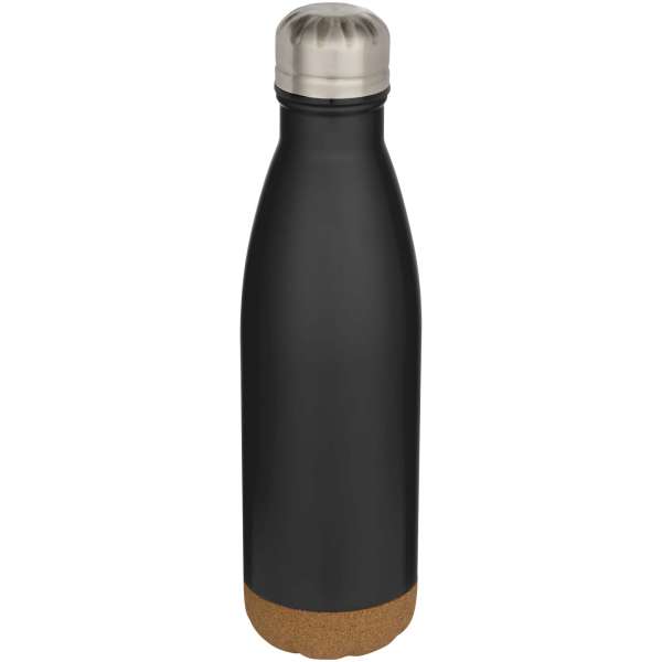 Cove 500 ml doppelwandige, vakuumisolierte Trinkflasche aus Edelstahl mit Korkdetails