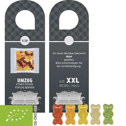 Bio Gummibärchen, ca. 10g, Türhänger