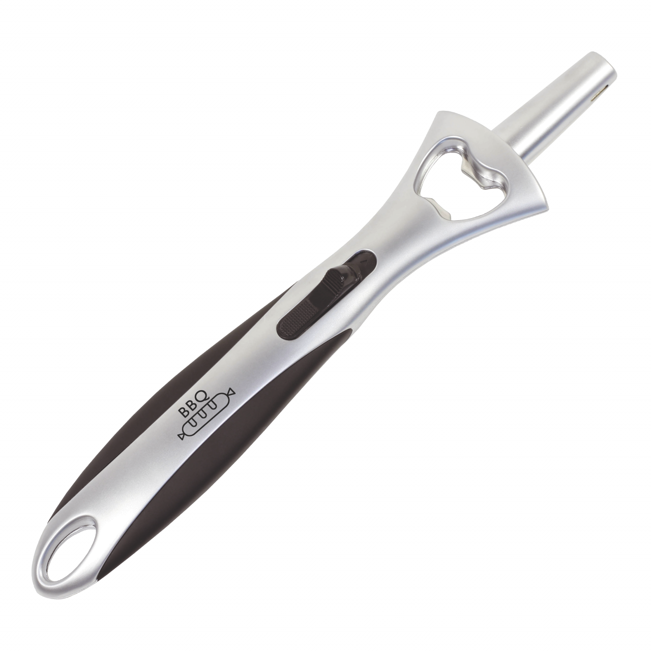 DUBLIN Metall-Feuerzeug mit Flaschenöffner in Etui, nachfüllbar