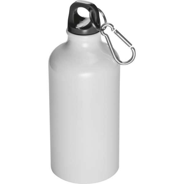 Trinkflasche aus Metall mit Karabinerhaken, 500ml