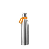 Flasche silber, Ring orange