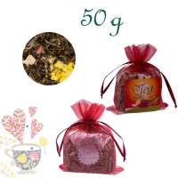 Organzabeutelchen mit Zugband, Inhalt 50 g