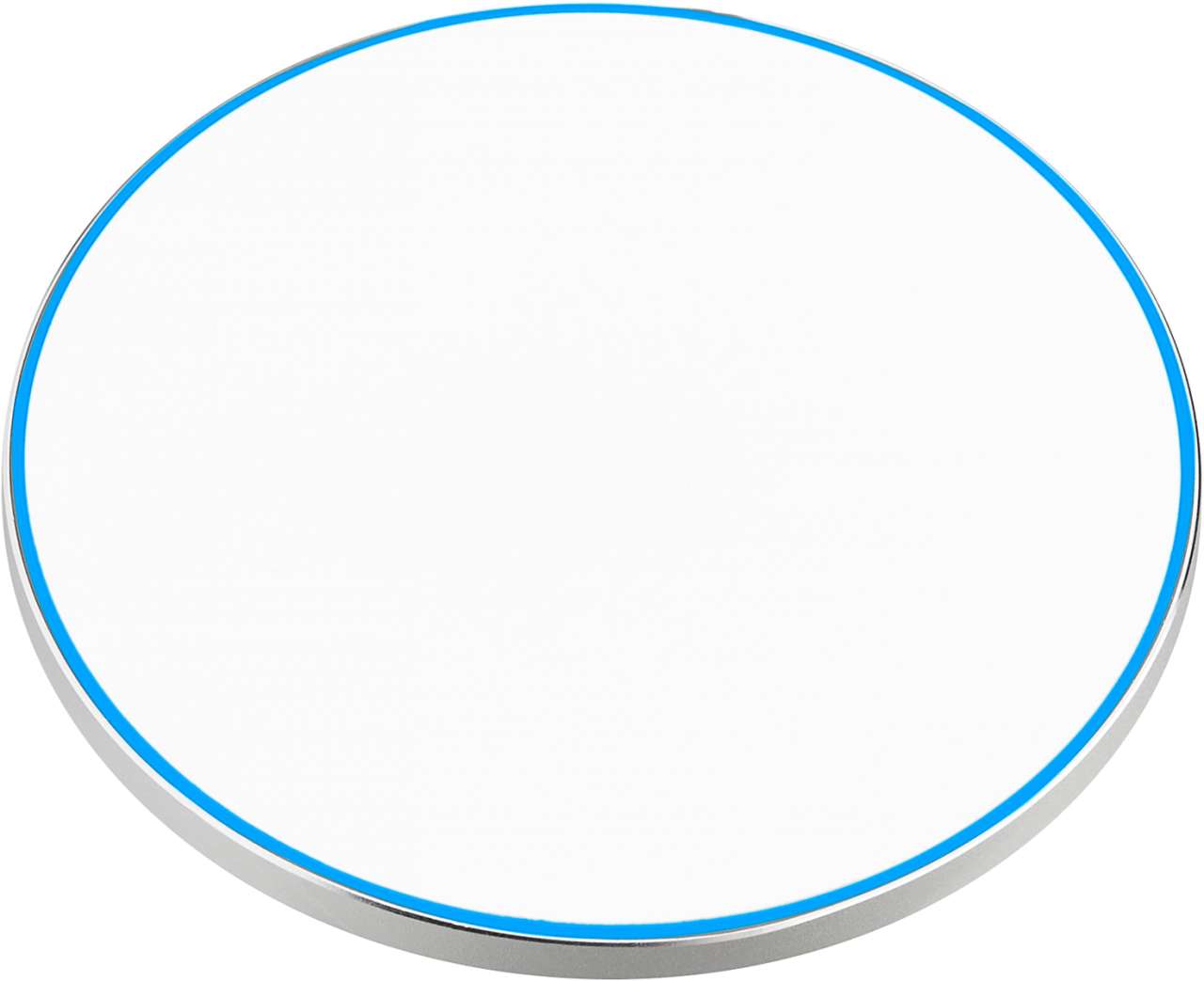 Wireless Charger 10 Watt mit eloxierter Aluminiumschale und leuchtendem Rand