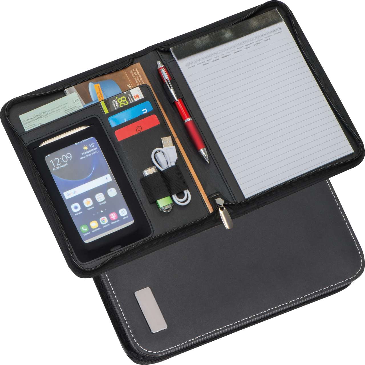 A5 Schreibmappe aus Kunstleder