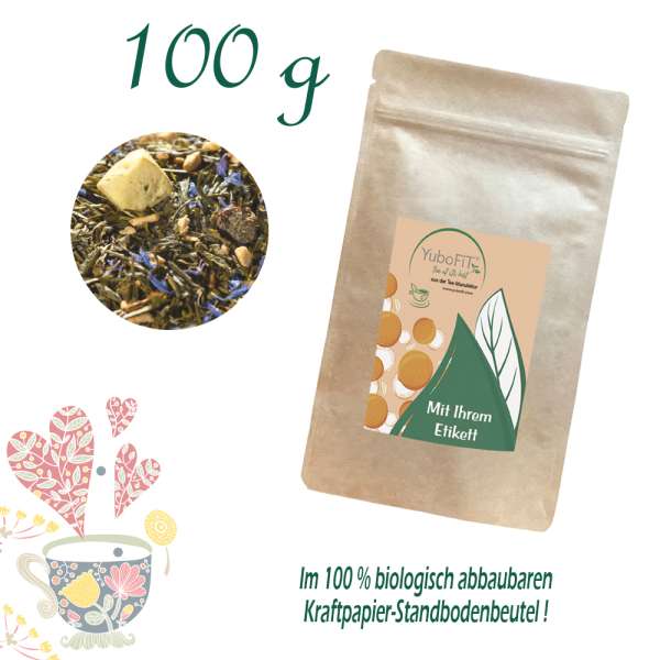 YuboFiT® Grüner Tee Sencha APPLE PIE MARZIPAN
