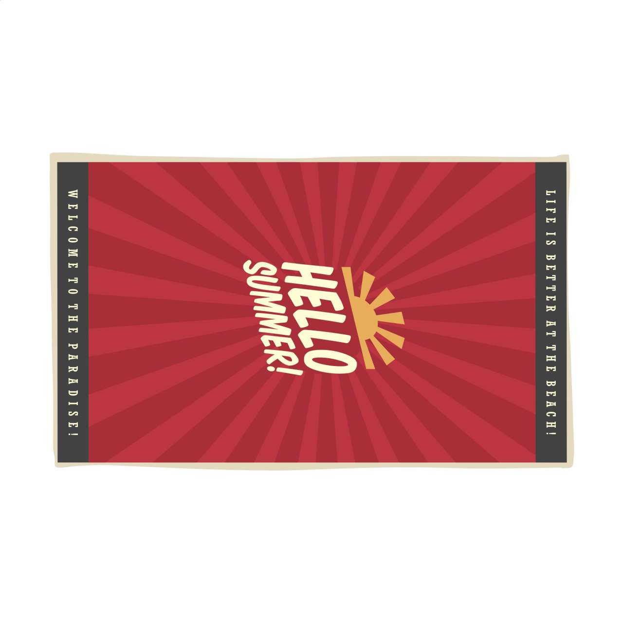 Printed BeachTowel 300 g / m² 100 x 180 Strandtuch