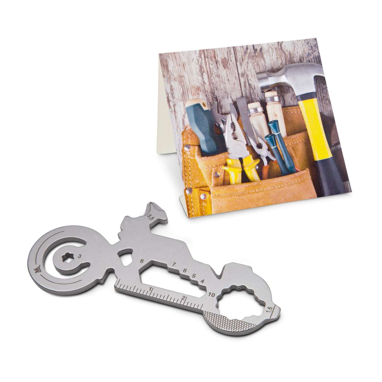 Geschenkartikel: ROMINOX® Key Tool Funktionen) im Motiv-Mäppchen Werkzeug