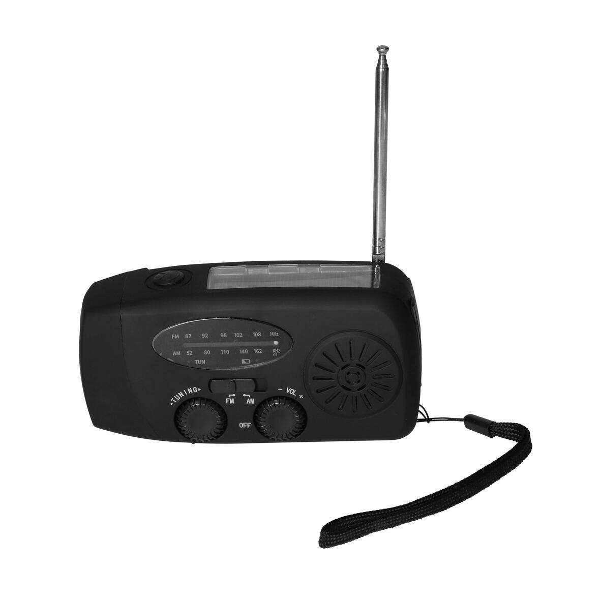 Kurbelradio mit Taschenlampe 