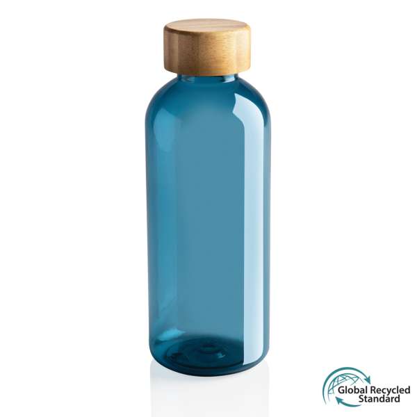 RCS rPET Flasche mit Bambus-Deckel