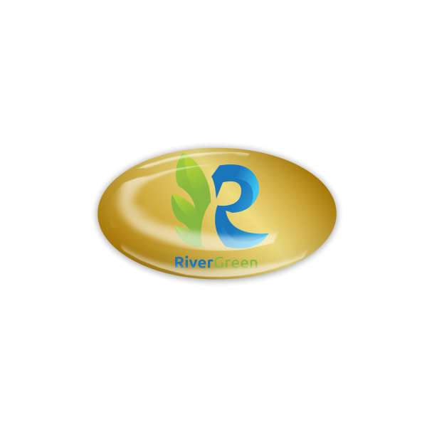 Doming Sticker, Standard glue, Gold, cm2