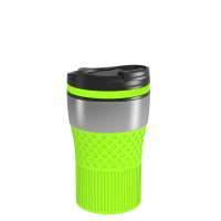 Becher silber, Ring hellgrün, Hülle hellgrün