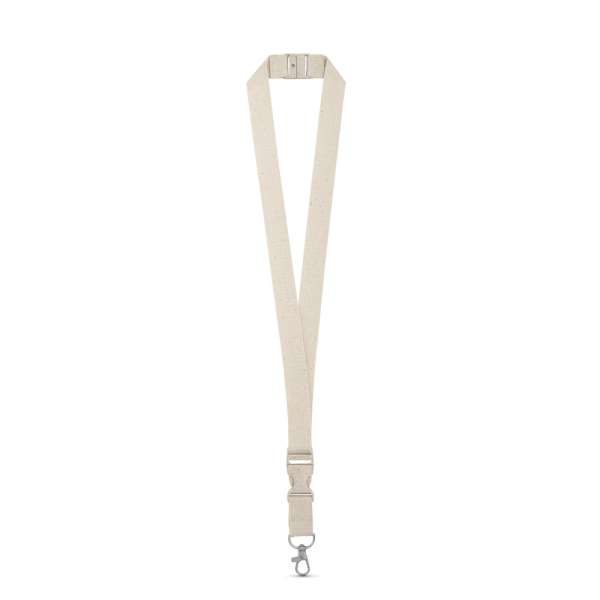 BALLINA Lanyard aus 100% Baumwolle mit Metallkarabiner