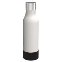 Flasche weiß, Hülle schwarz