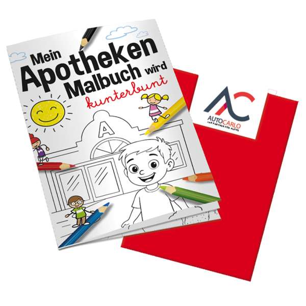 Malbuch / Mal-Set A6 - Apotheke