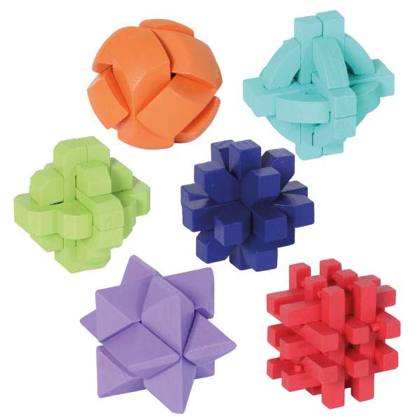 Display Holzpuzzles bunt (24)