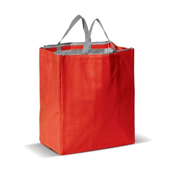 Große Kühltasche aus Non Woven 32.5 x 19.5 x 39 cm, 100 g / m²