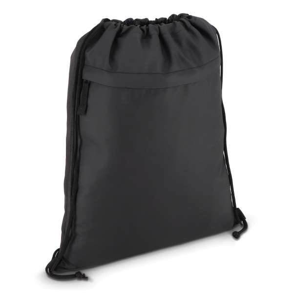 PU-beschichtete R-PET 600D Kordeltasche 33 x 42 cm