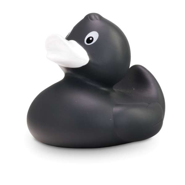 Werbeente Aaron Anthrazit, ca. 8 cm