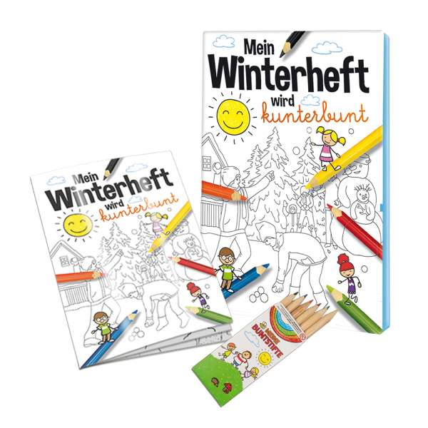 Malbuch / Mal-Set A6 - Winter