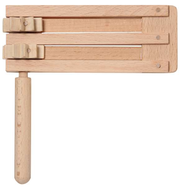 Ratsche natur, doppelt