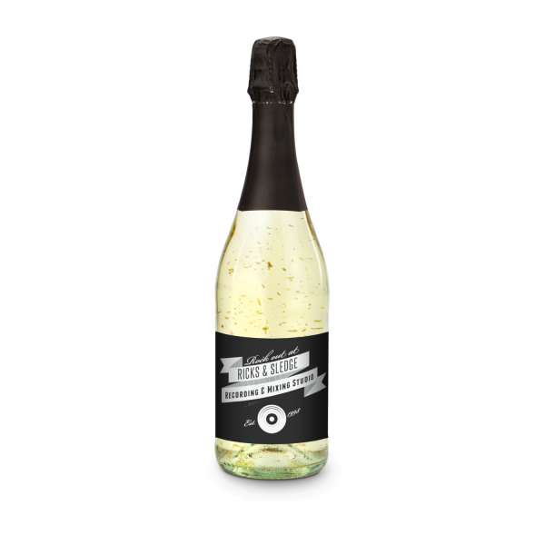 Golden Flakes - Flasche klar - Kapselfarbe, 0,75 l