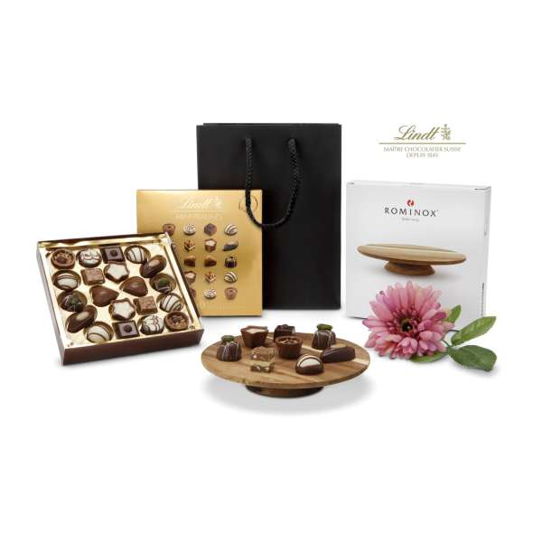 Geschenkset / Präsenteset: Pralinen-Étagère