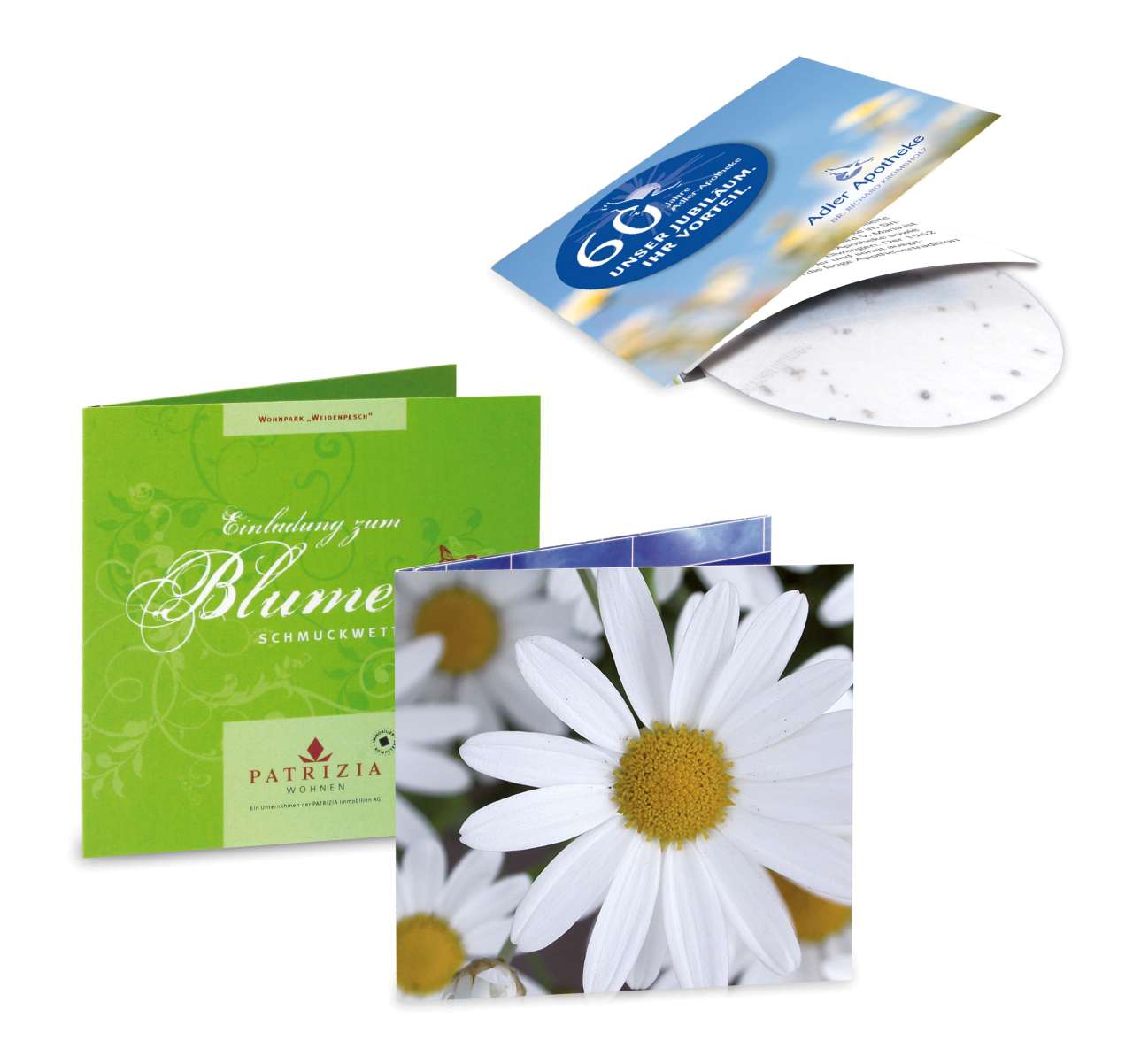 Green-Card mit Samen