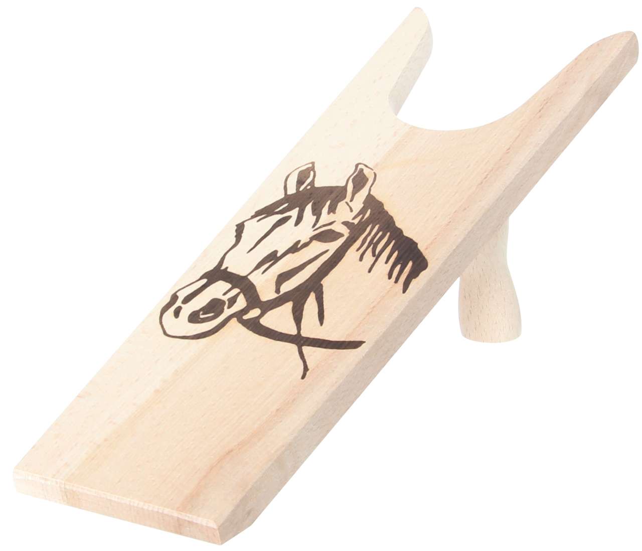 Stiefelknecht mit Pferdekopf