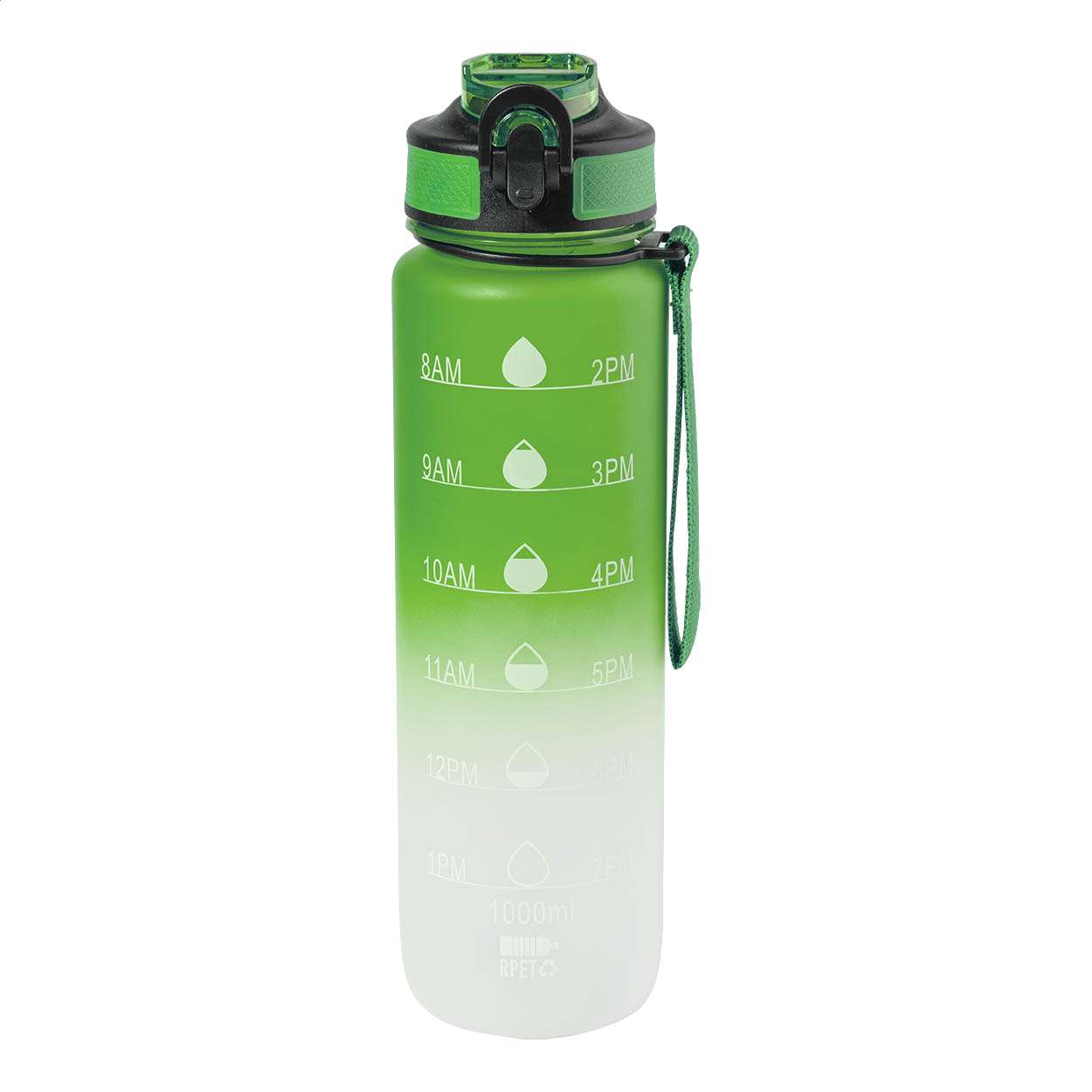RPET Flasche mit Motivationsanzeige Sipgrade