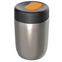 Pot silber, Deckel orange