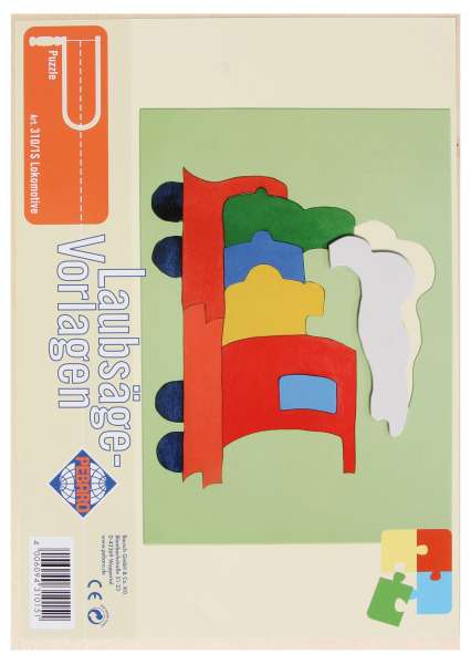 Laubsägevorlage Lokomotiv-Puzzle