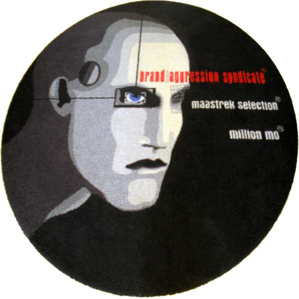 Logo-Fußmatte, rund 120 cm Durchmesser