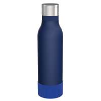 Flasche blau, Hülle blau