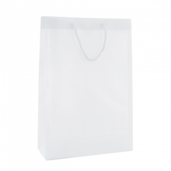 Tragetasche transparent mit 2 Fenstern A5