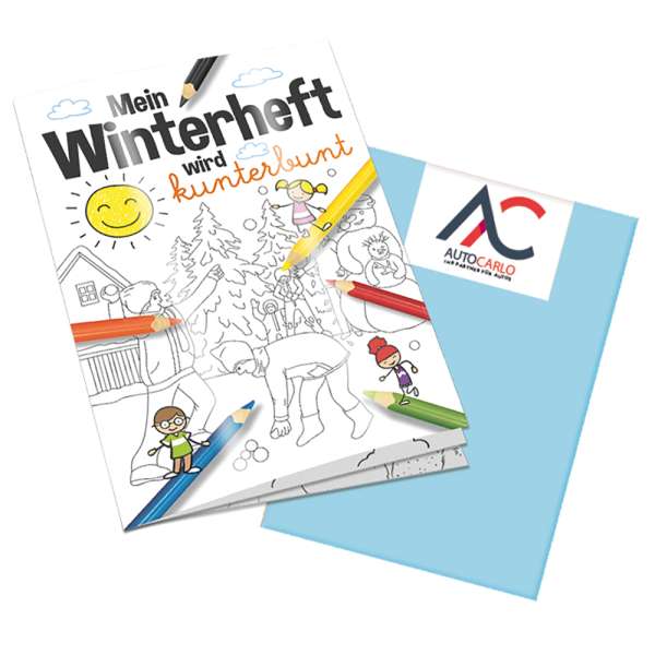 Malbuch / Mal-Set A6 - Winter