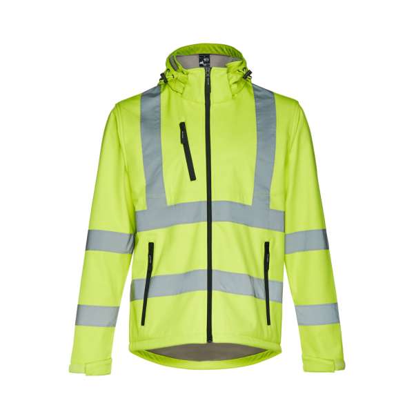 THC ZAGREB WORK Softshell-Jacke mit hoher Sichtbarkeit (Unisex)
