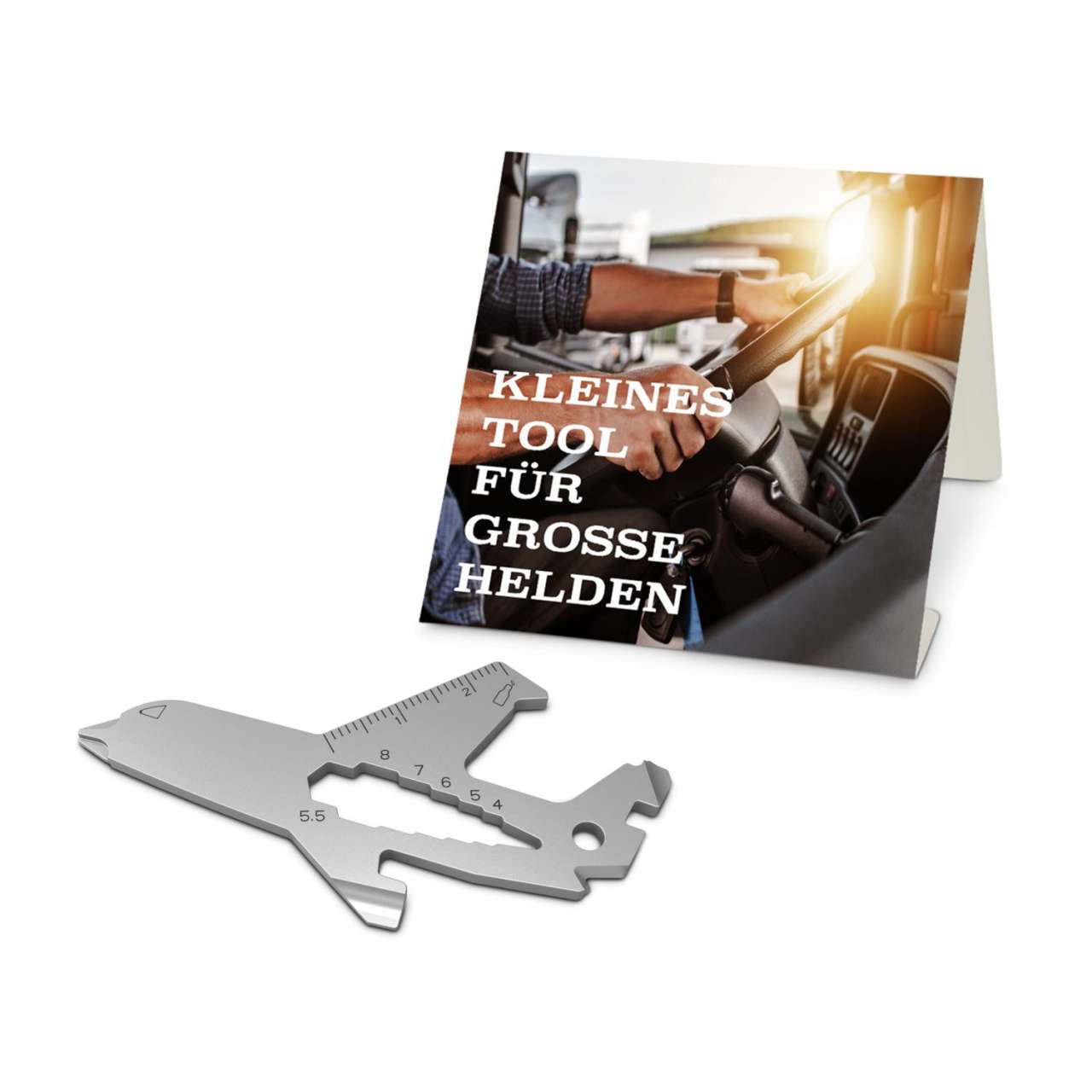 Geschenkartikel: ROMINOX® Key Tool Funktionen) im Motiv-Mäppchen Große Helden