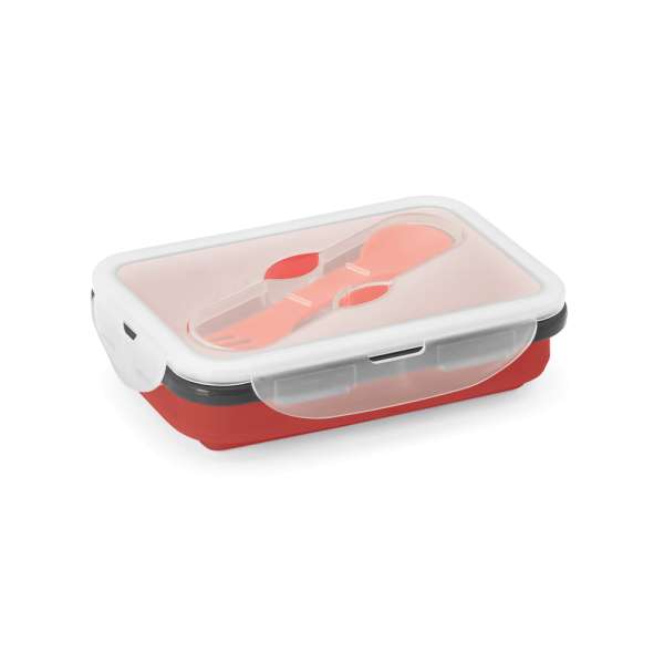SAFFRON Lunchbox Faltbare hermetische Frischhaltebox aus Silikon und PP 640 mL