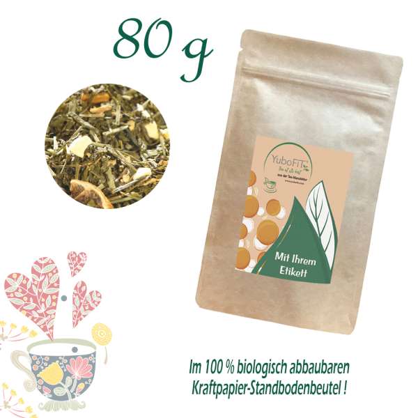 YuboFiT® Grüner Tee Sencha INGWER ZITRONE