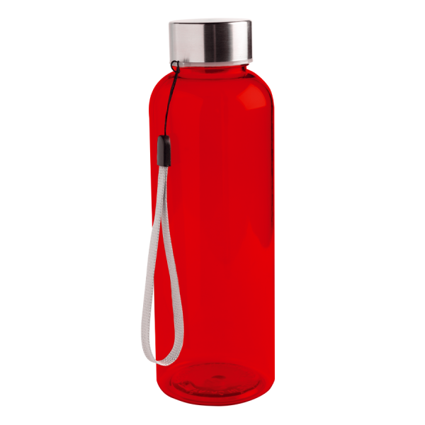 Tritanflasche 500 ml, mit silberfarbener Metallkappe