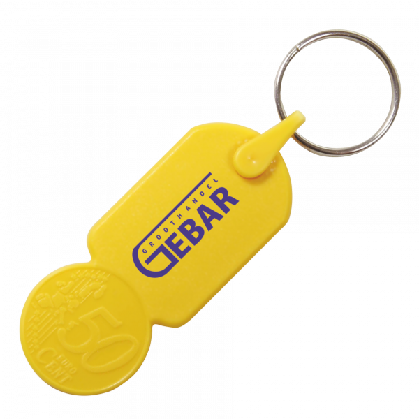 Schlüsselanhänger mit € 0,50 Einkaufswagen-Münze