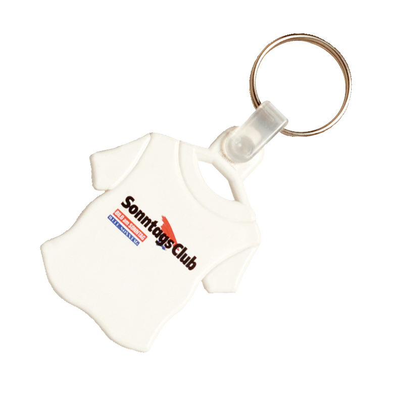 Kunststoff Schlüsselanhänger T-shirt