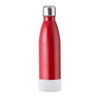 Flasche rot, Hülle weiß