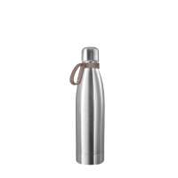 Flasche silber, Ring braun